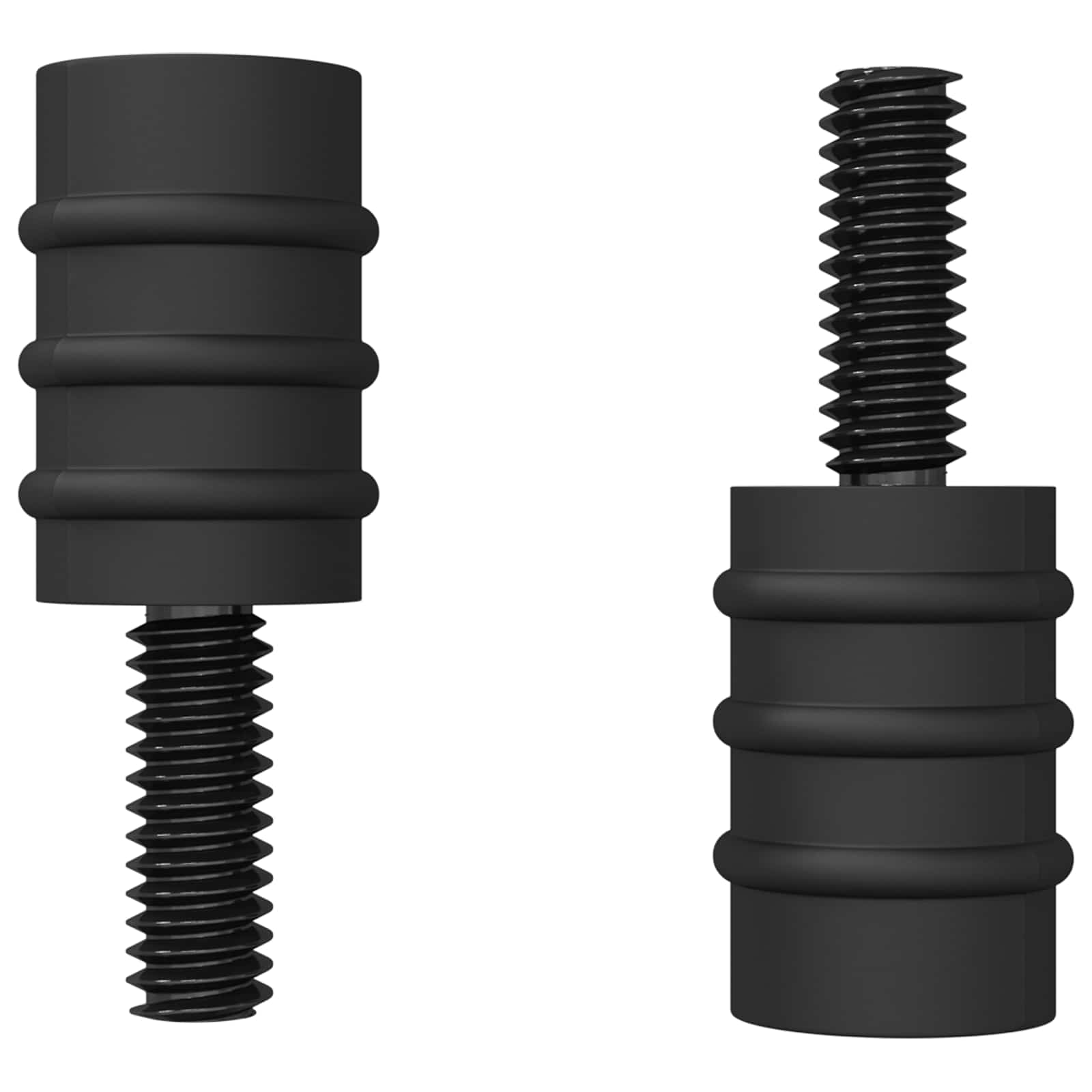 Βίδα Στήριξης 4865 pcs Μαύρο M4 Καουτσούκ και Χάλυβας