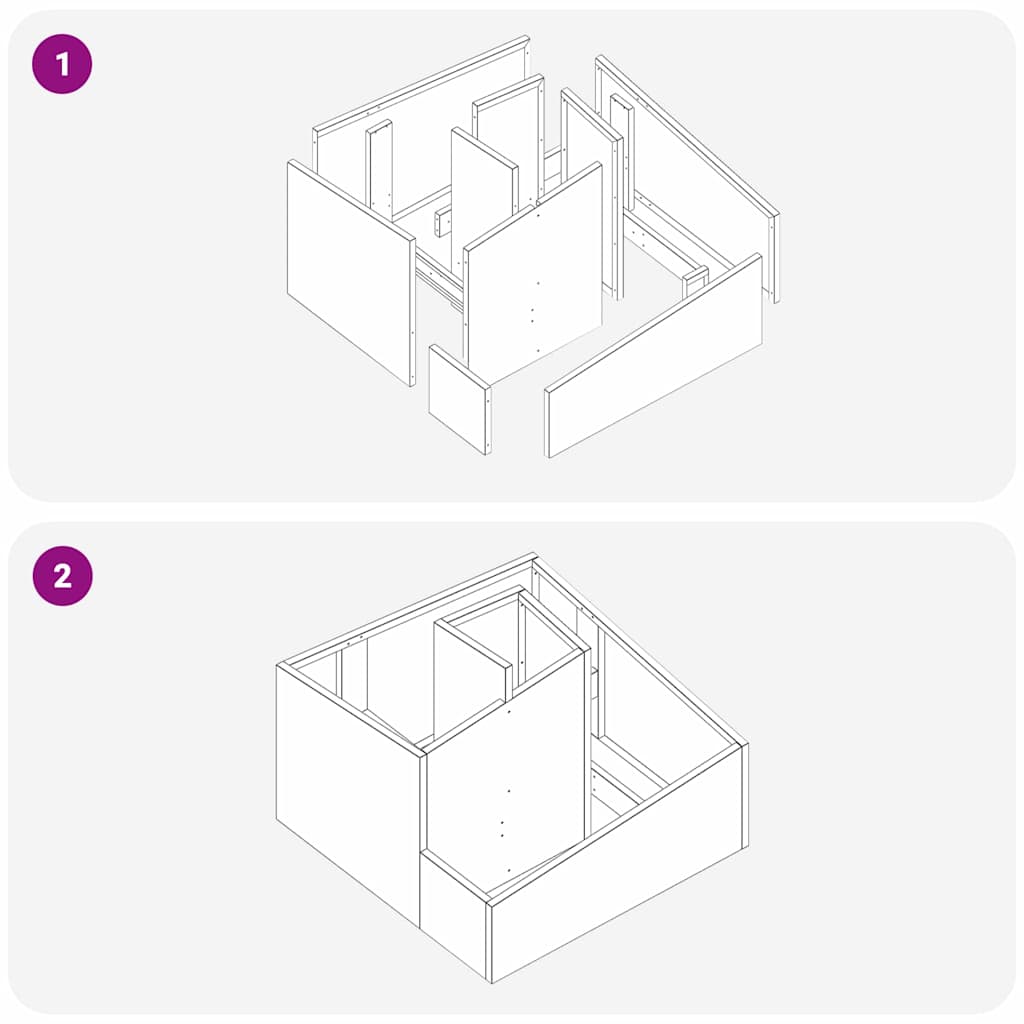 Γλάστρα Κήπου Λευκό 60 x 60 x 50 εκ Ψυχρής έλασης χάλυβας