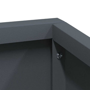 Γλάστρα Κήπου Ανθρακί 80 x 80 x 50 εκ. Ψυχρής έλασης χάλυβας - Pakobazaar