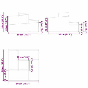 Γλάστρα Κήπου Ανθρακί 80 x 80 x 50 εκ. Ψυχρής έλασης χάλυβας - Pakobazaar
