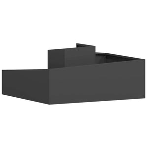 Γλάστρα Κήπου Μαύρο 100 x 100 x 50 cm Ψυχρής έλασης χάλυβας