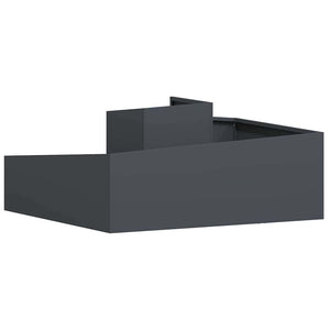 Γλάστρα Κήπου Ανθρακί 100 x 100 x 50 cm Ψυχρής έλασης χάλυβας - Pakobazaar