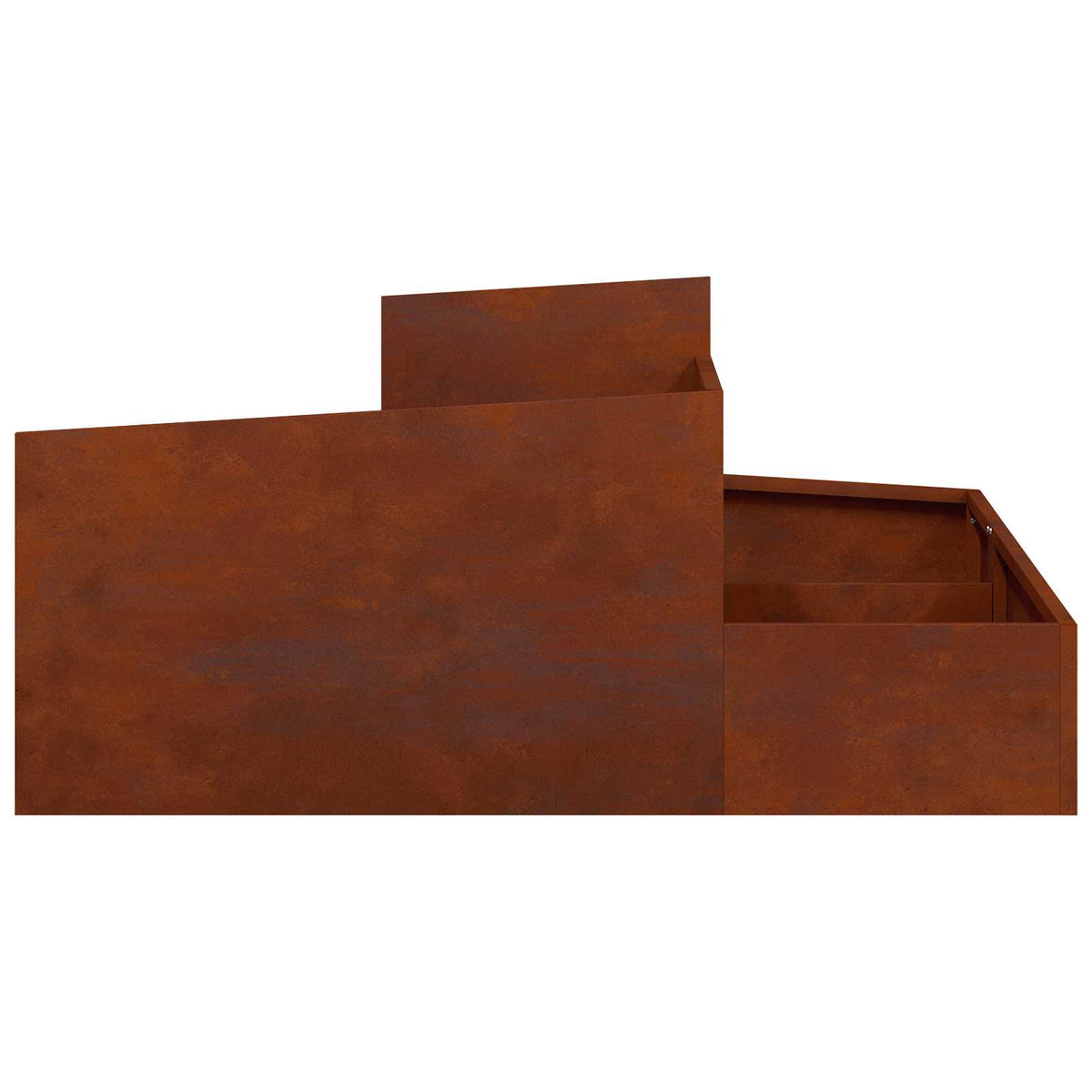 Γλάστρα Κήπου Σκ rusty 100 x 100 x 50 cm - Pakobazaar