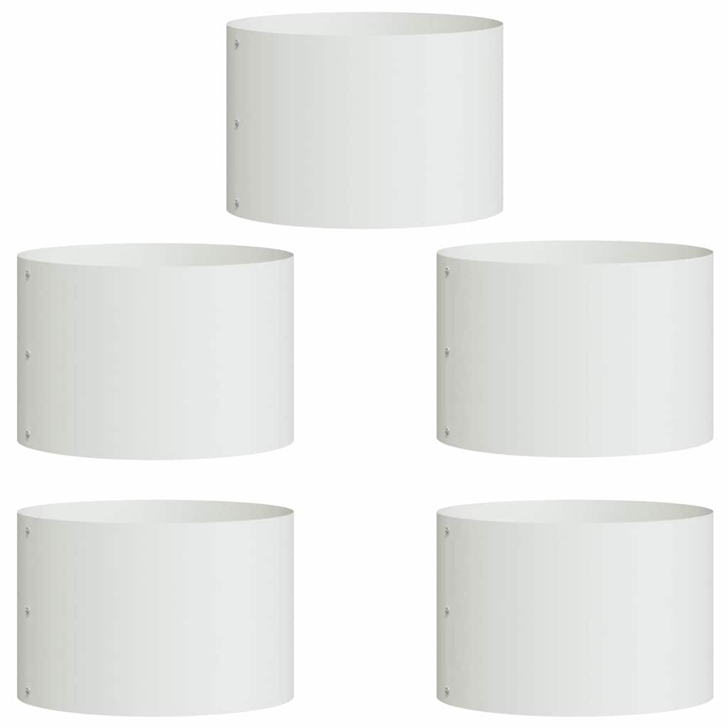 Δακτύλιος γλάστρας 5 pcs Λευκό 30 x 30 x 20 cm - Pakobazaar