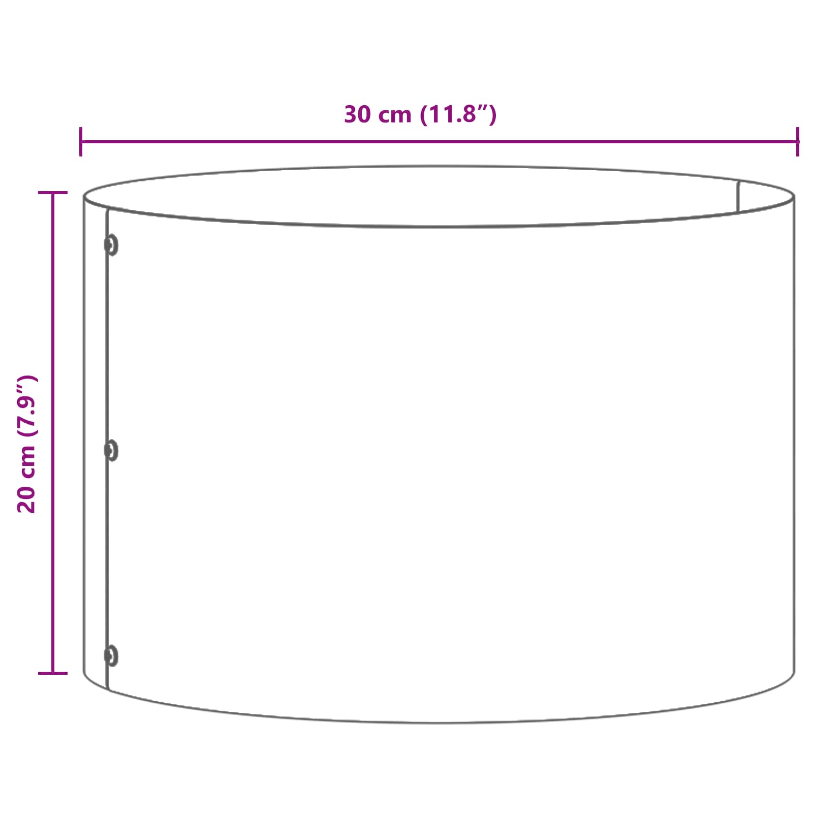 Δακτύλιος γλάστρας 5 pcs Καφέ 30 x 30 x 20 cm - Pakobazaar