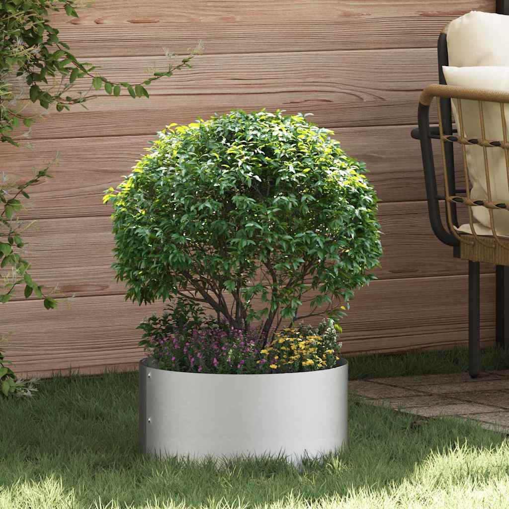 Δακτύλιος γλάστρας Ασημί 40 x 40 x 20 cm Ανοξείδωτο ατσάλι