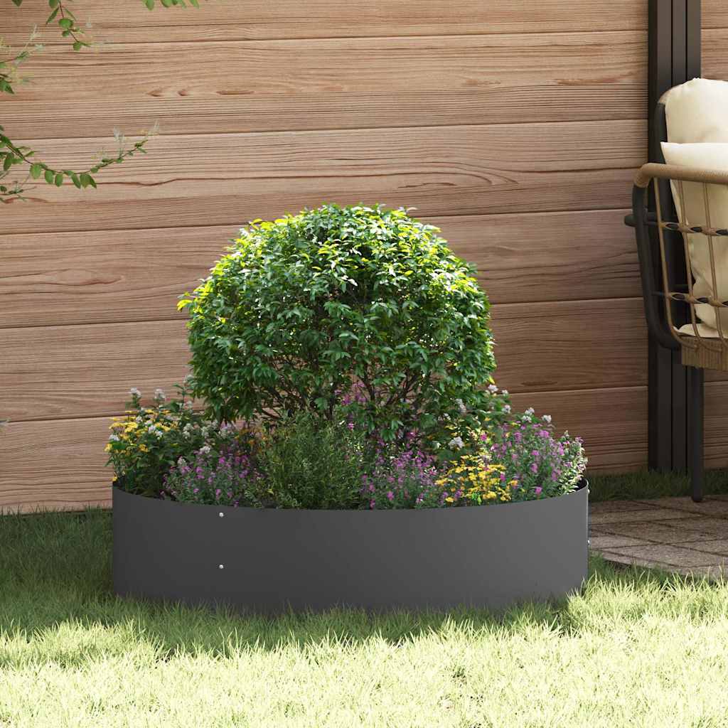 Δακτύλιος γλάστρας 5 pcs Μαύρο 80 x 80 x 20 cm - Pakobazaar