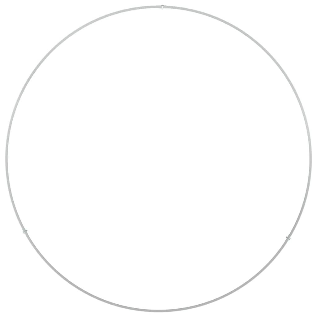 Δακτύλιος γλάστρας Λευκό 80 x 80 x 20 cm Ψυχρής έλασης χάλυβας - Pakobazaar