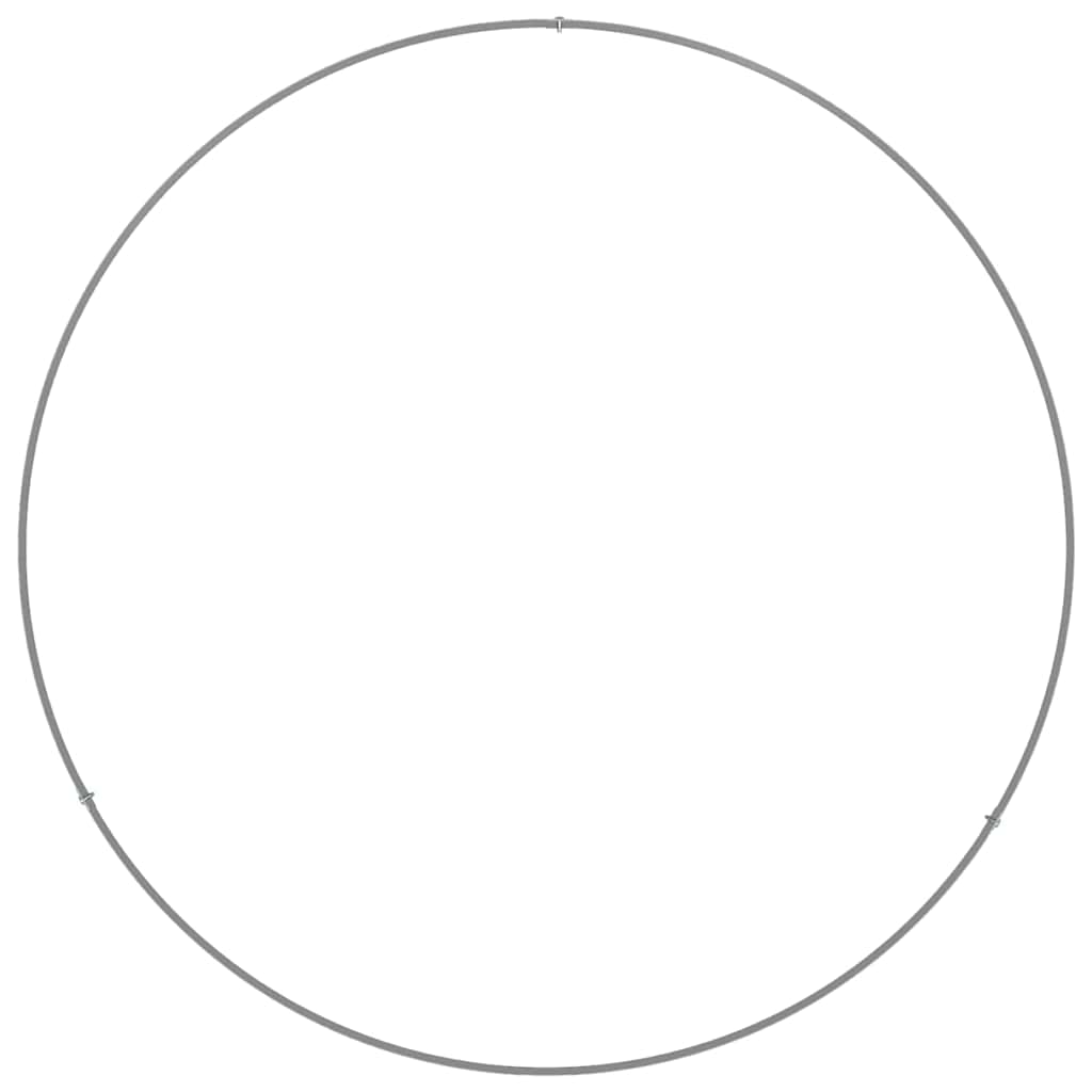 Δακτύλιος γλάστρας Ασημί 80 x 80 x 20 cm Επικαλυμμένος Χάλυβας - Pakobazaar