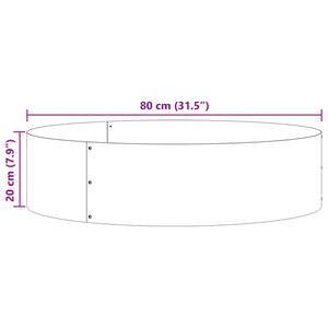 Δακτύλιος γλάστρας 5 pcs Καφέ 80 x 80 x 20 cm - Pakobazaar