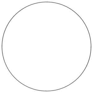 Δακτύλιος γλάστρας Μαύρο 120 x 120 x 20 εκ. - Pakobazaar