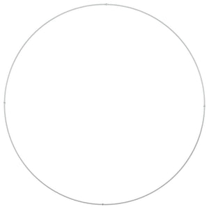 Δακτύλιος γλάστρας Λευκό 120 x 120 x 20 εκ. - Pakobazaar