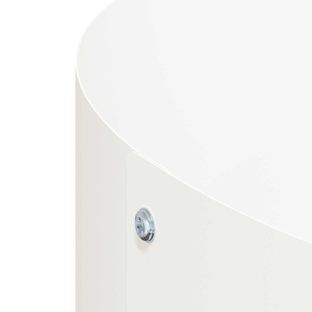 Δακτύλιος γλάστρας 5 pcs Λευκό 120 x 120 x 20 εκ. - Pakobazaar