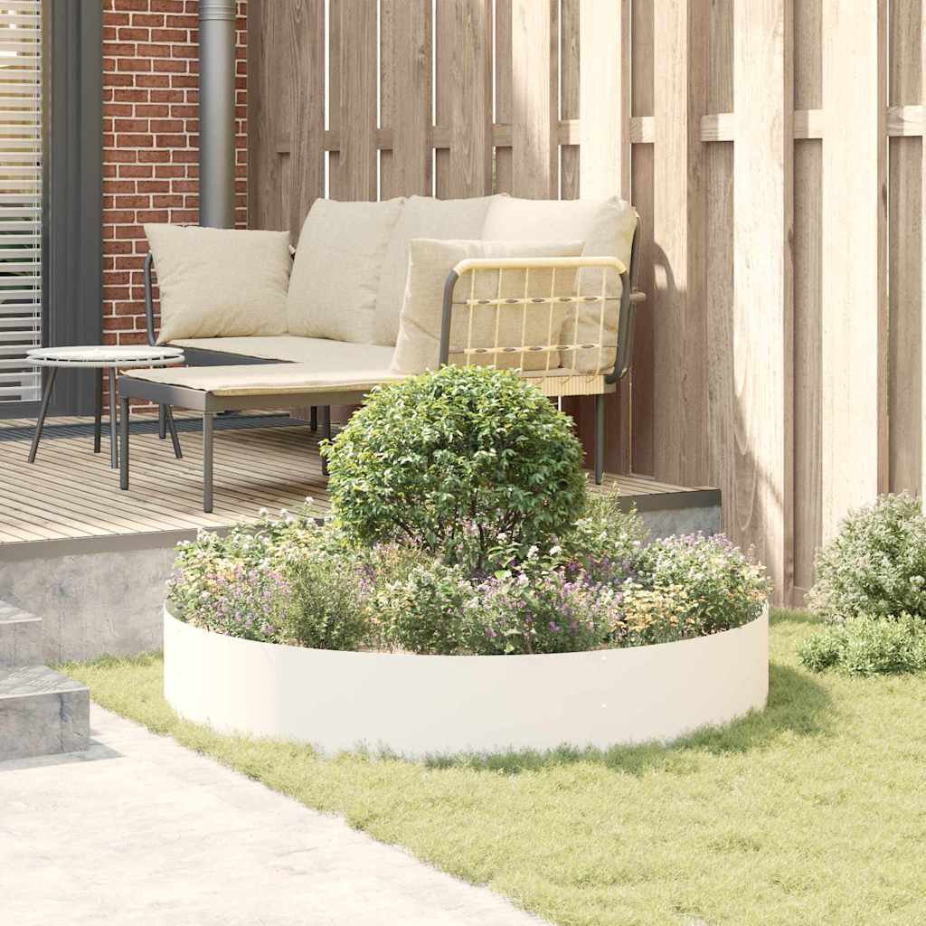 Δακτύλιος γλάστρας 5 pcs Λευκό 120 x 120 x 20 εκ. - Pakobazaar