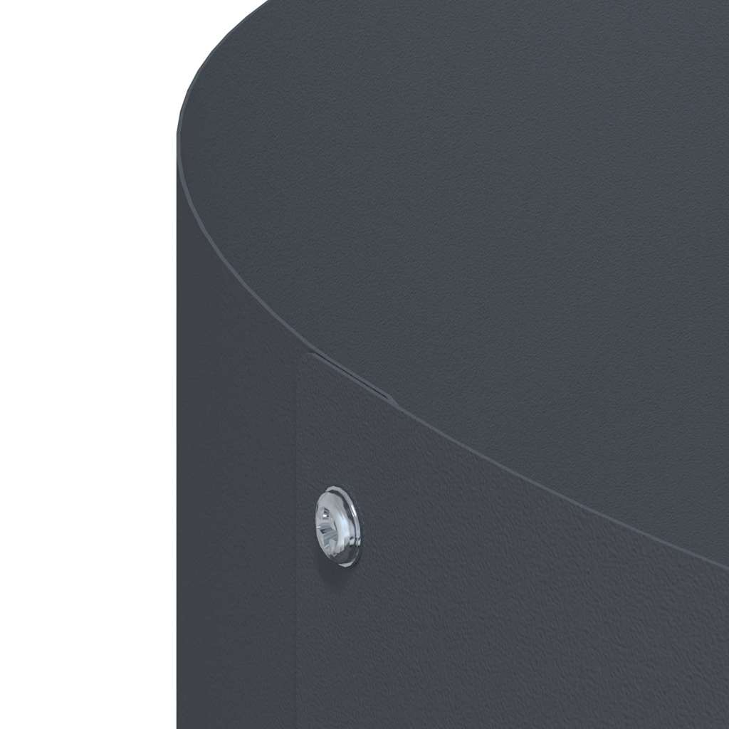 Δακτύλιος γλάστρας 5 pcs Ανθρακί 120 x 120 x 20 εκ. - Pakobazaar