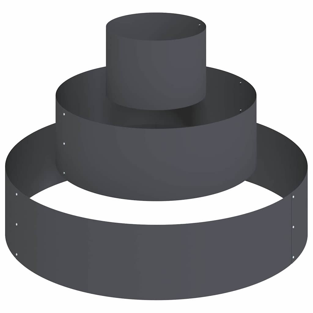 Γλάστρα Κήπου Ανθρακί 90 x 90 x 20 εκ Ψυχρής έλασης χάλυβας - Pakobazaar