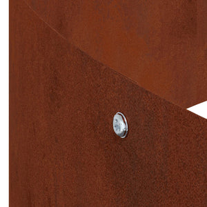 Γλάστρα Κήπου Σκ rusty 90 x 90 x 20 εκ - Pakobazaar