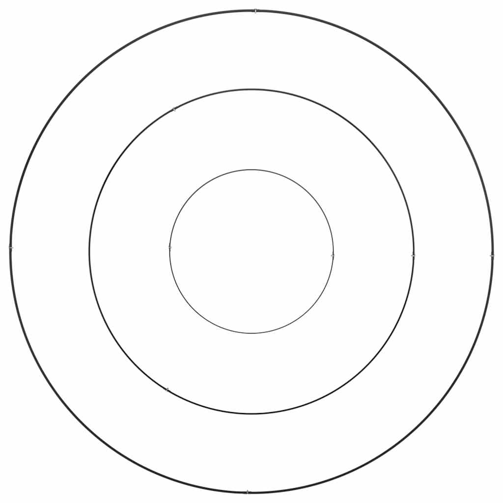 Γλάστρα Κήπου Μαύρο 120 x 120 x 20 εκ. Ψυχρής έλασης χάλυβας - Pakobazaar
