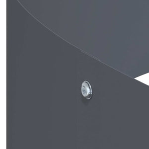 Γλάστρα Κήπου Ανθρακί 120 x 120 x 20 εκ. Ψυχρής έλασης χάλυβας