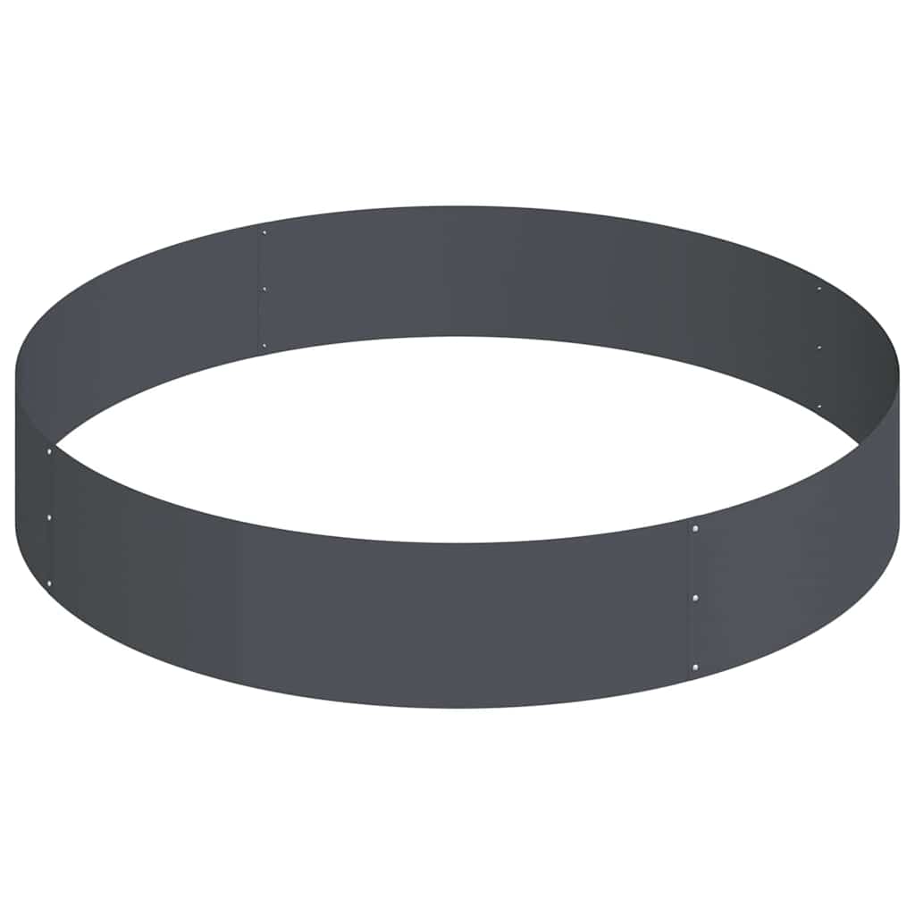 Γλάστρα Κήπου Ανθρακί 120 x 120 x 20 εκ. Ψυχρής έλασης χάλυβας - Pakobazaar