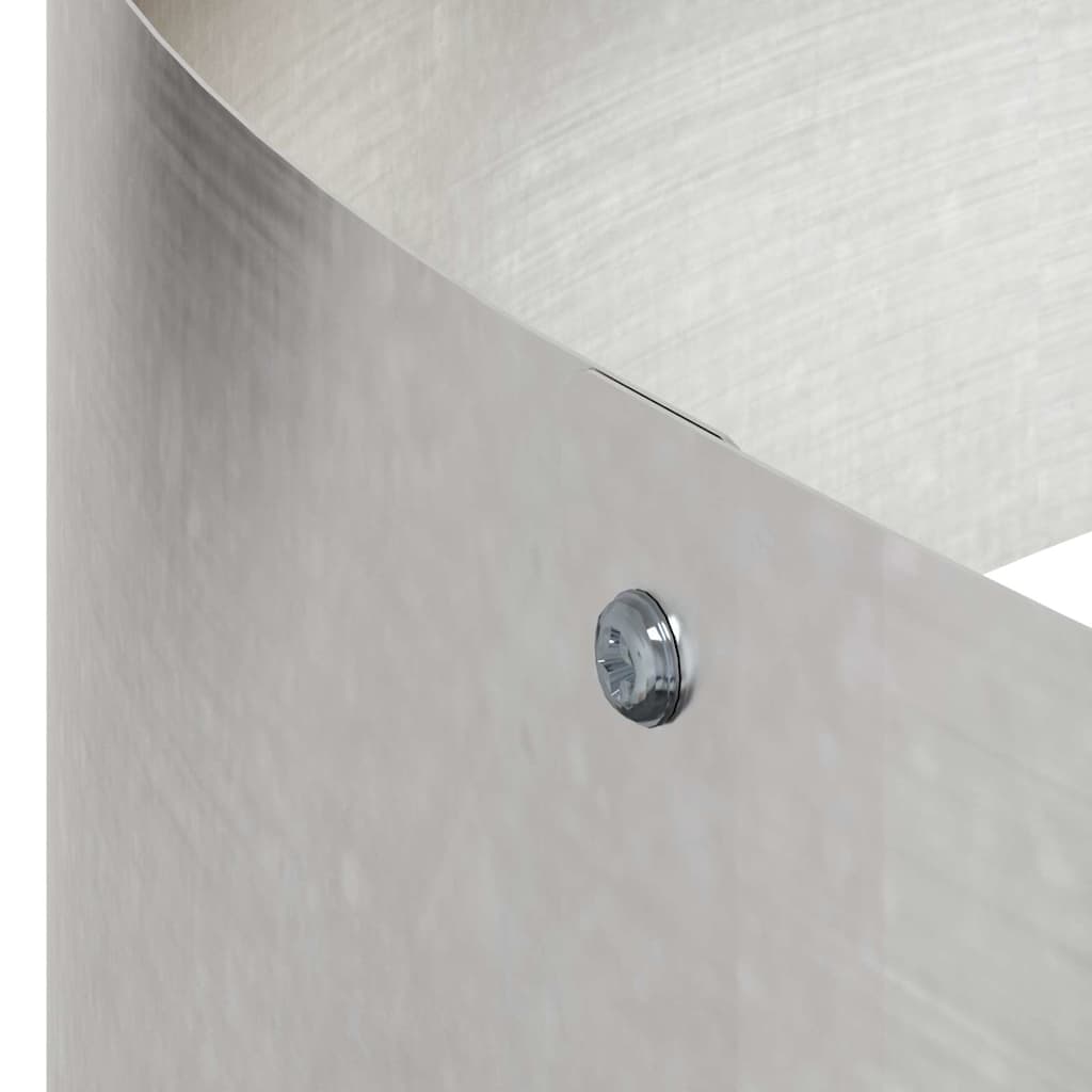 Γλάστρα Κήπου Ασημί 120 x 120 x 20 εκ. Ανοξείδωτο ατσάλι