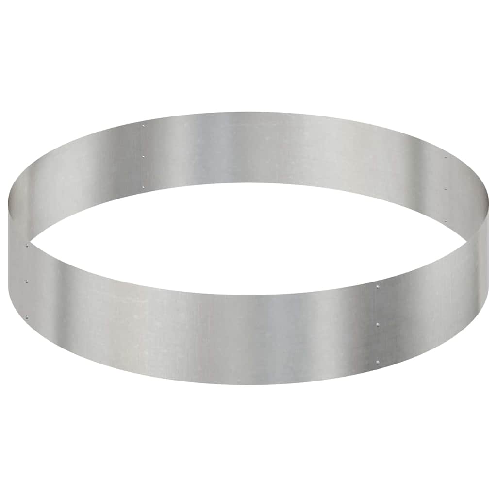 Γλάστρα Κήπου Ασημί 120 x 120 x 20 εκ. Ανοξείδωτο ατσάλι