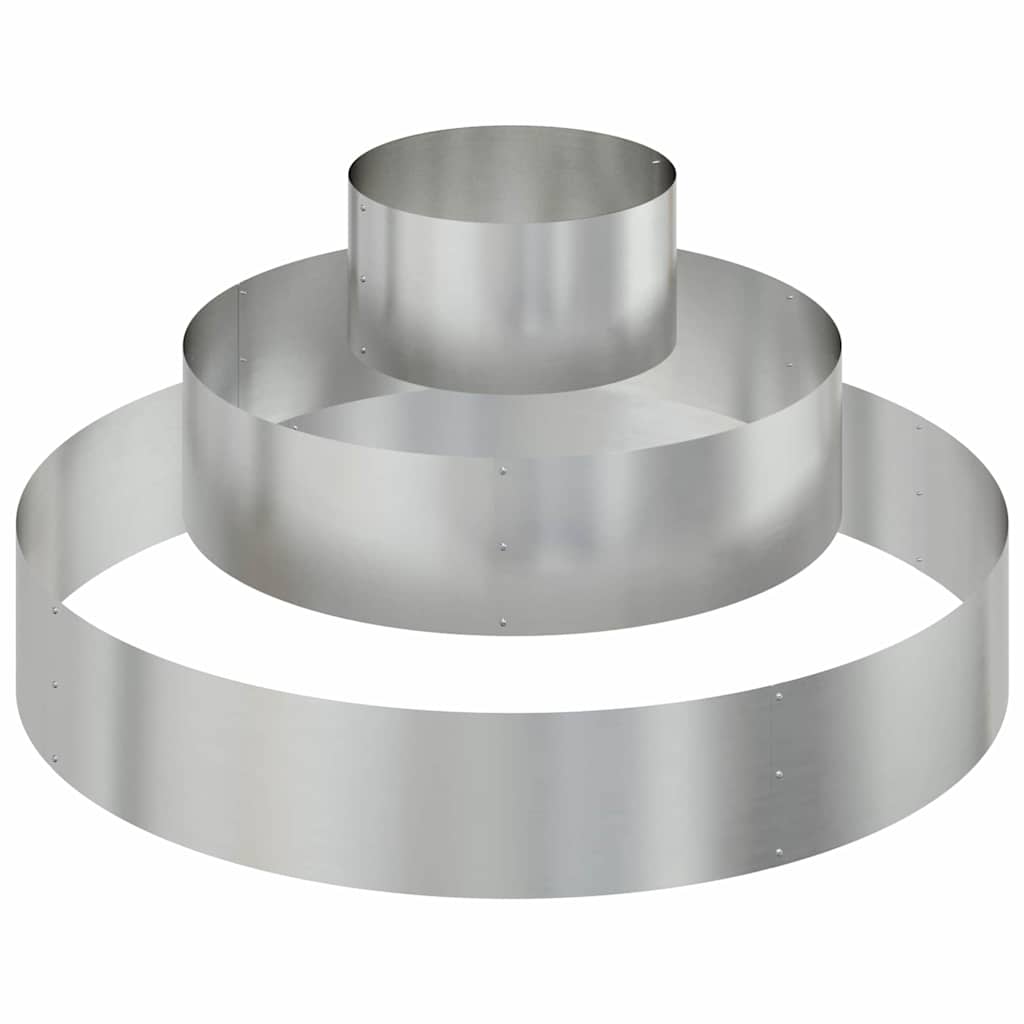 Γλάστρα Κήπου Ασημί 120 x 120 x 20 εκ. Επικαλυμμένος Χάλυβας