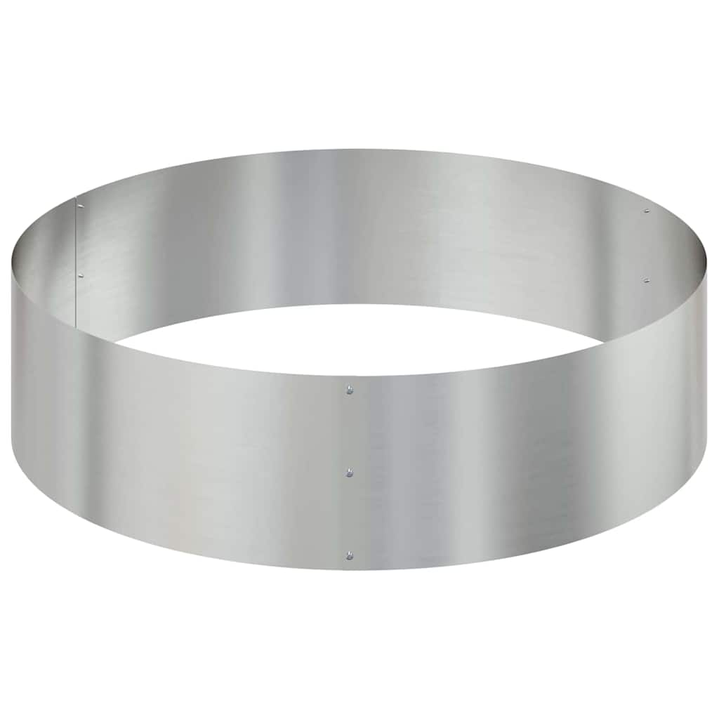 Γλάστρα Κήπου Ασημί 120 x 120 x 20 εκ. Επικαλυμμένος Χάλυβας