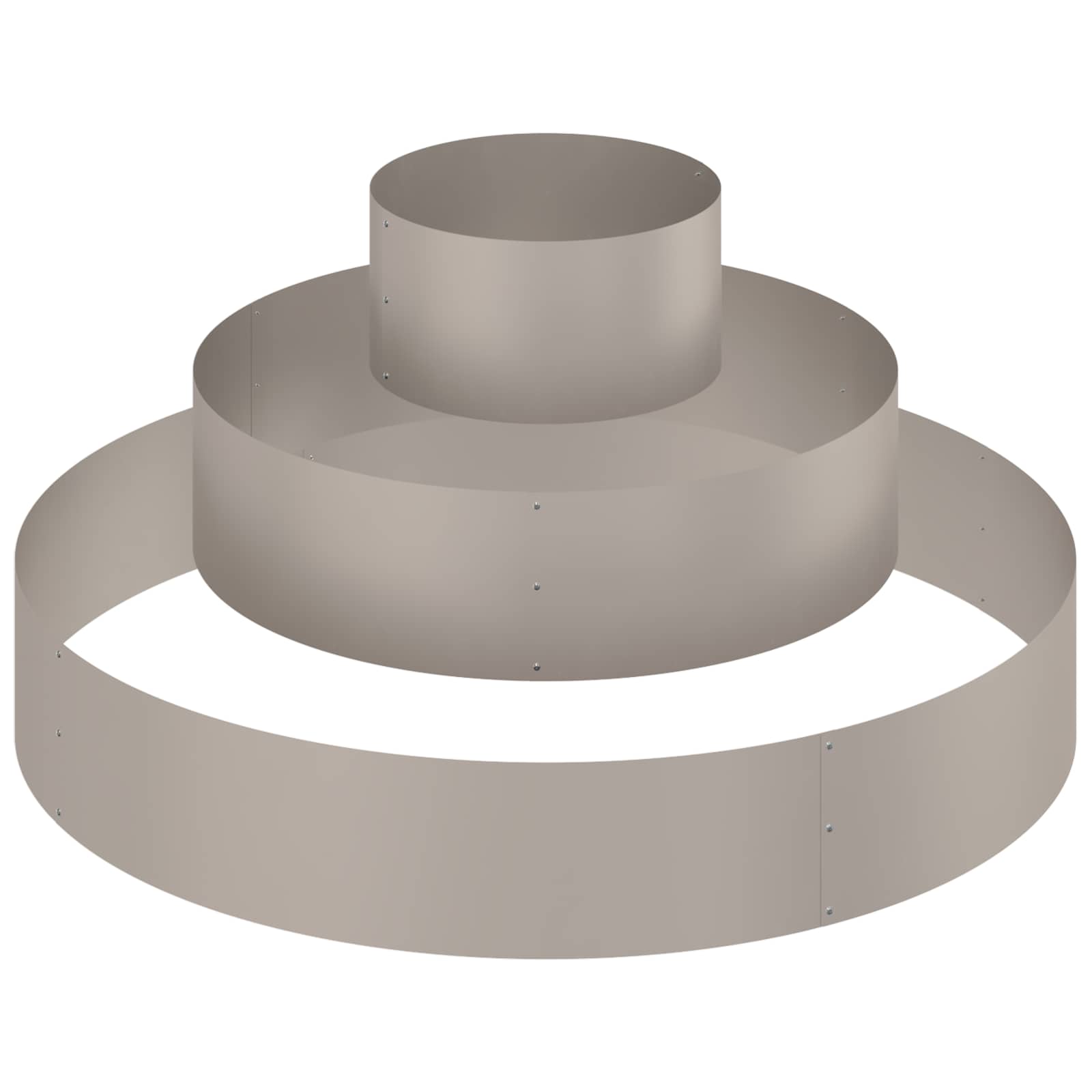 Γλάστρα Κήπου Καφέ 120 x 120 x 20 εκ. - Pakobazaar