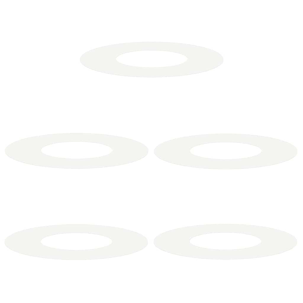 κατάλληλο για επίπεδα δαχτυλίδια δέντρου 5 pcs Λευκό Ø30 / 60 εκ.