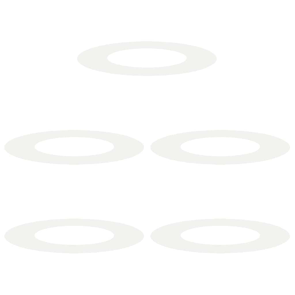 κατάλληλο για επίπεδα δαχτυλίδια δέντρου 5 pcs Λευκό Ø40 / 70 εκ.