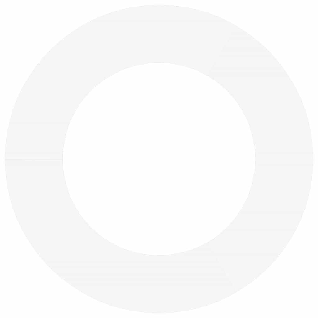 κατάλληλο για επίπεδα δαχτυλίδια δέντρου 5 τμχ. Λευκό Ατσάλι