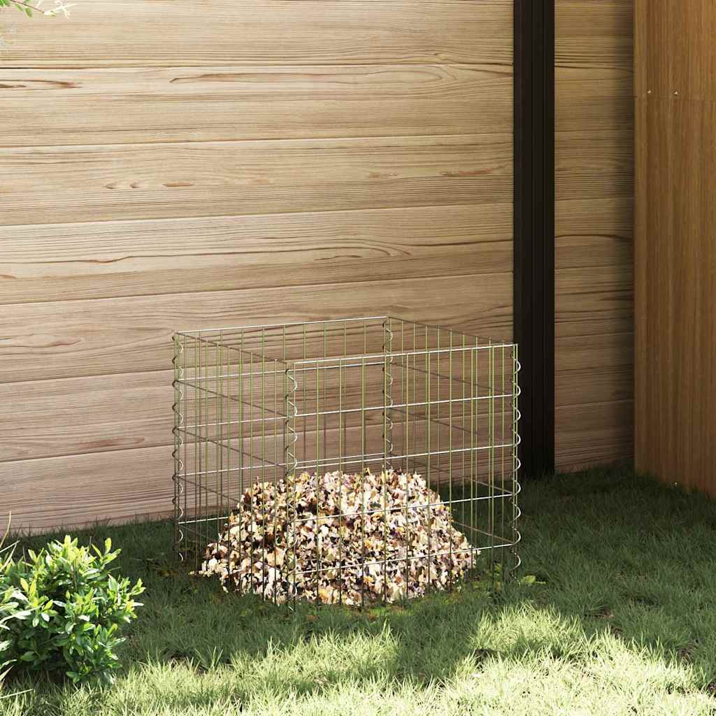 Τετράγωνος Κομποστοποιητής 50 x 50 x 50 cm Σίδερο
