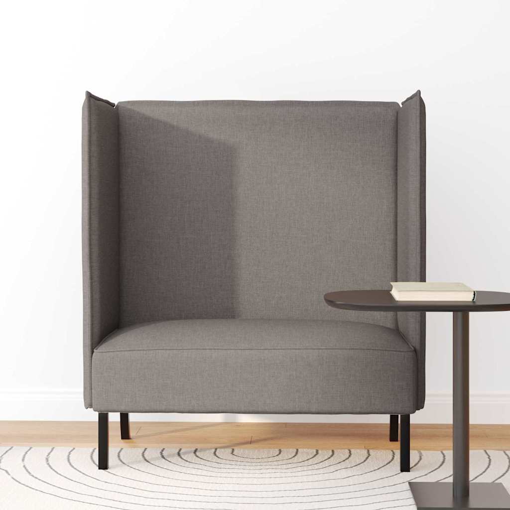 Καναπές Υψηλής Πλάτης 101cm Taupe ύφασμα - Pakobazaar