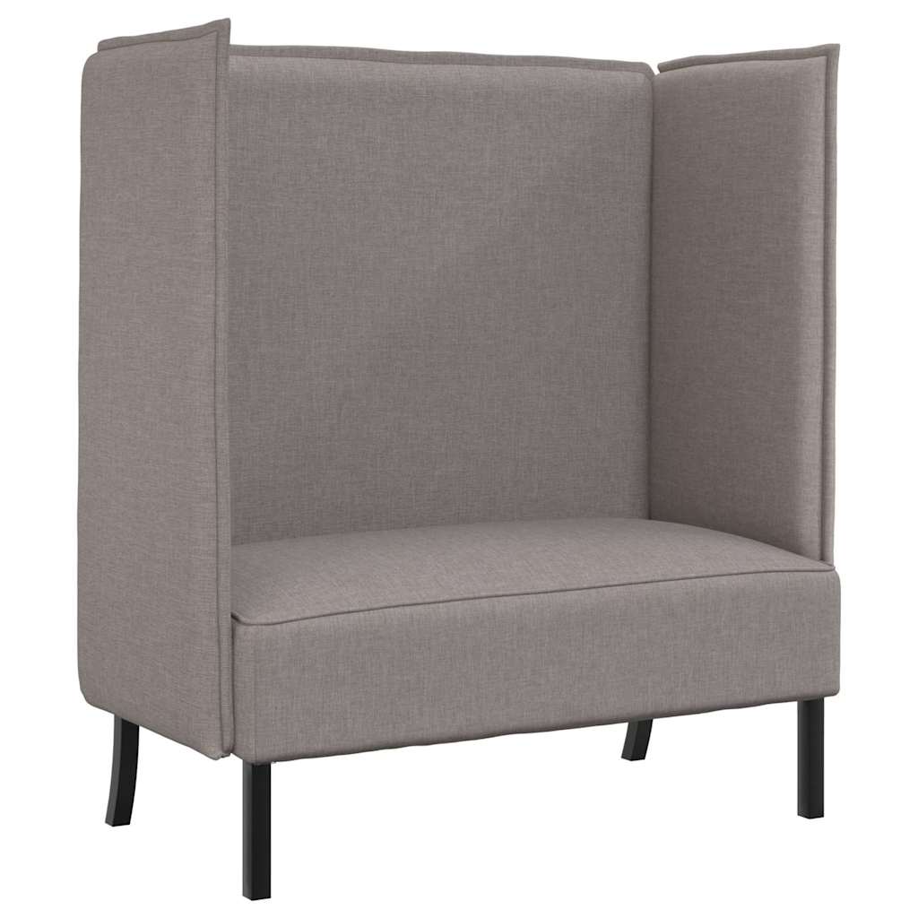 Καναπές Υψηλής Πλάτης 101cm Taupe ύφασμα - Pakobazaar