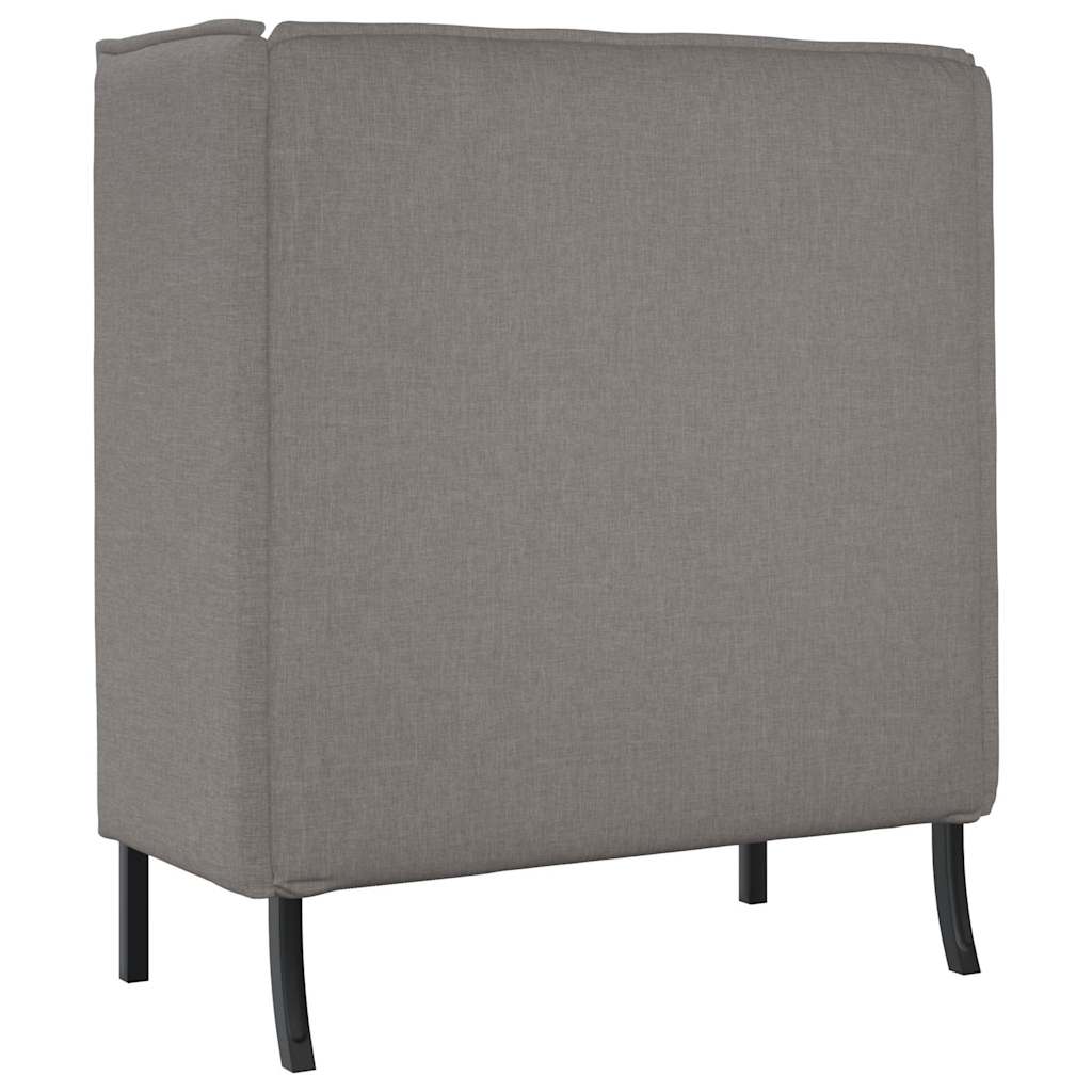 Καναπές Υψηλής Πλάτης 101cm Taupe ύφασμα - Pakobazaar