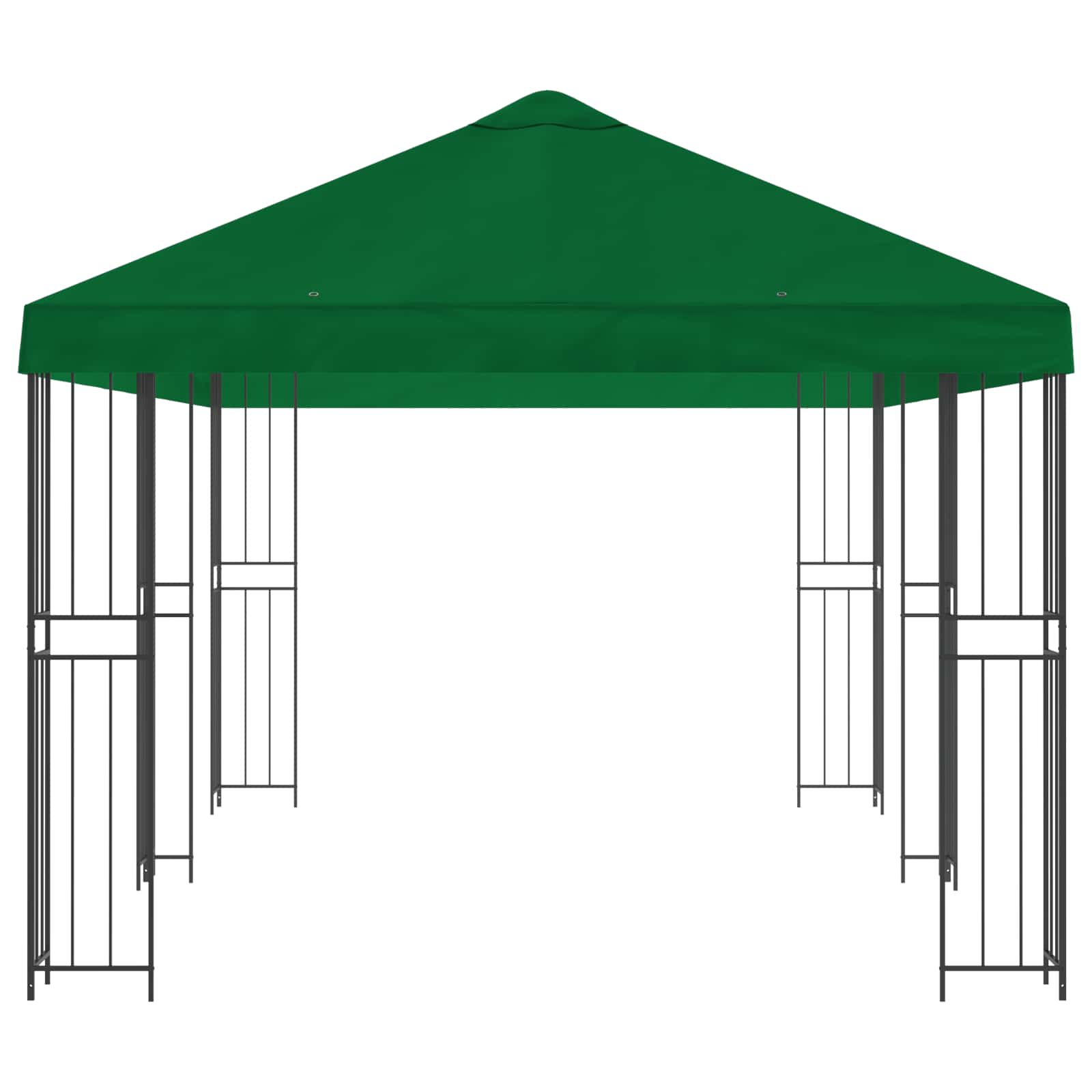 Κιόσκι με Πλαϊνές Τοίχους 6 x 3 m Πράσινο - Pakobazaar