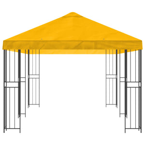 Κιόσκι με Πλαϊνές Τοίχους 6 x 3 m Κίτρινο - Pakobazaar