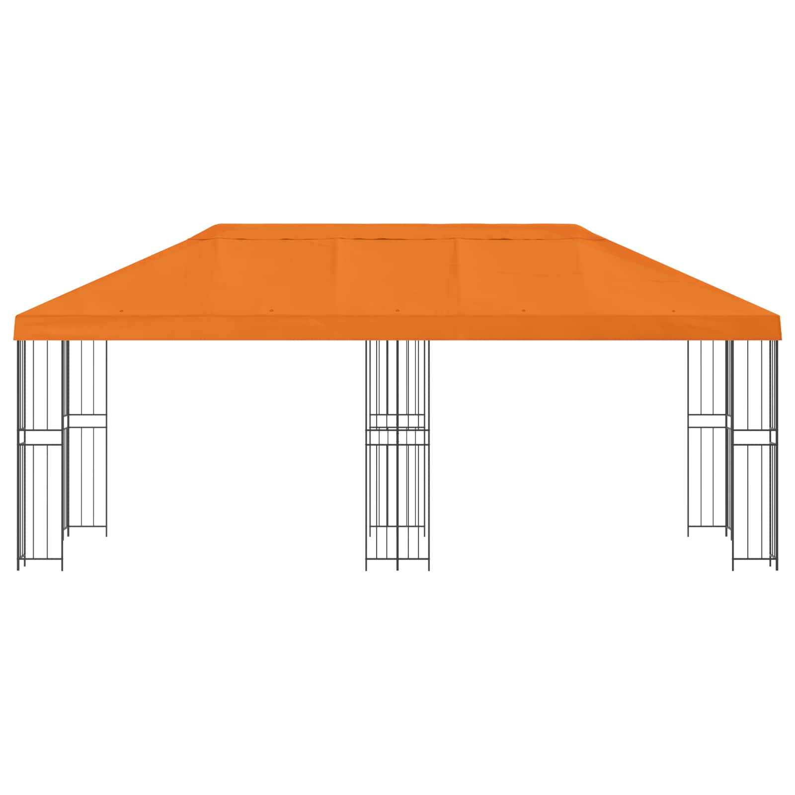 Κιόσκι με Πλαϊνές Τοίχους 6 x 3 m Πορτοκαλί - Pakobazaar
