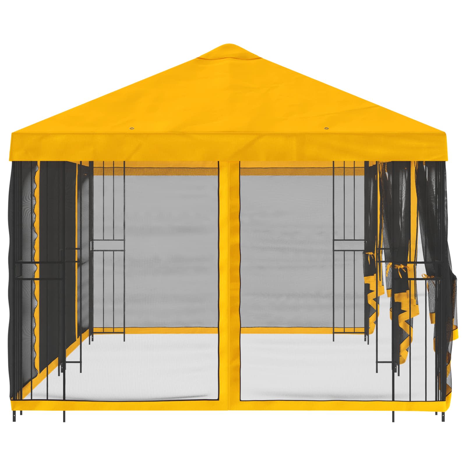 Κιόσκι με Πλαϊνές Τοίχους 6 x 3 m Κίτρινο - Pakobazaar