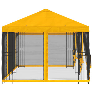 Κιόσκι με Πλαϊνές Τοίχους 6 x 3 m Κίτρινο - Pakobazaar