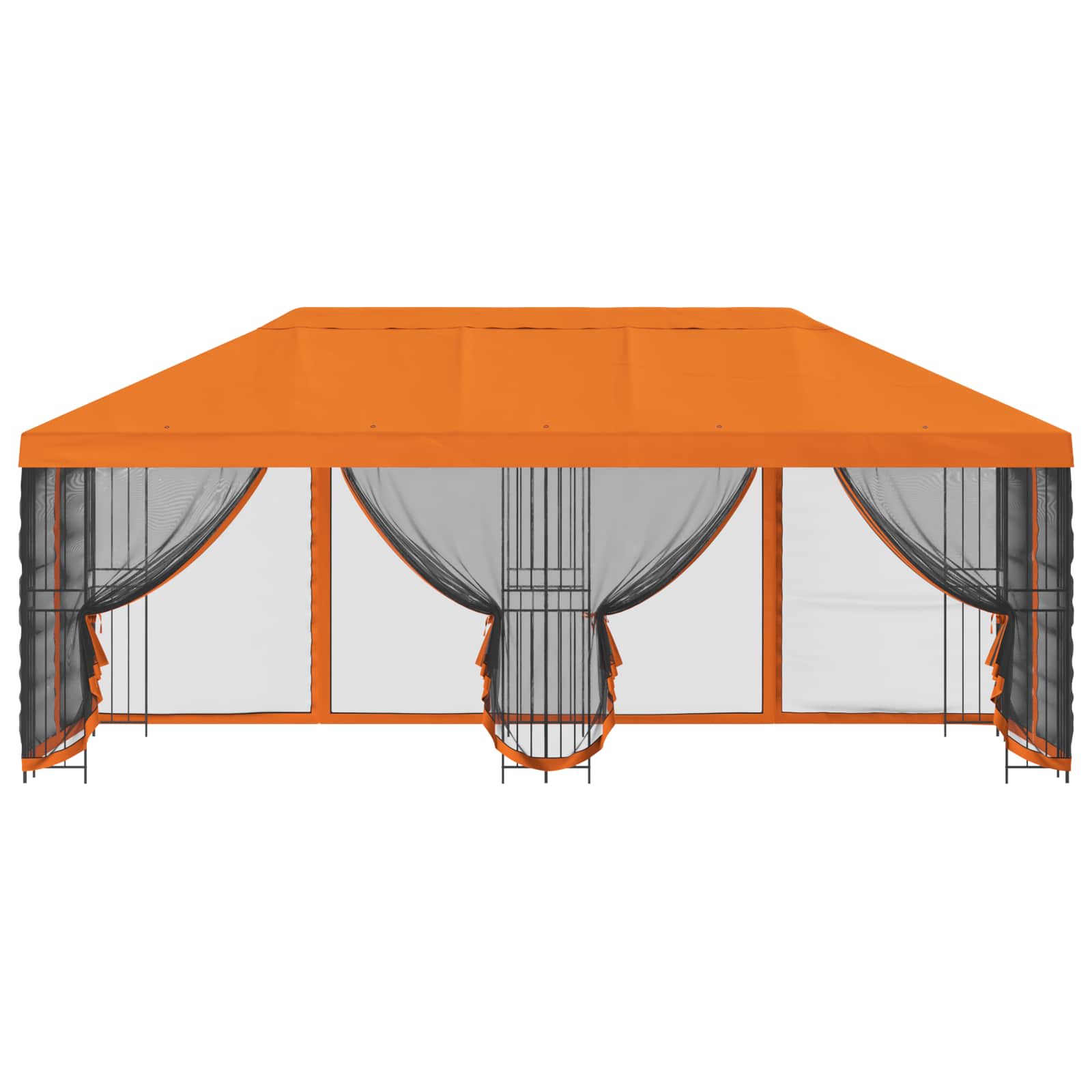 Κιόσκι με Πλαϊνές Τοίχους 6 x 3 m Πορτοκαλί - Pakobazaar