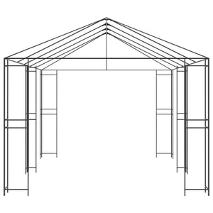 Σκελετός Γκαζebo 6 x 3 m Μαύρο Ατσάλι - Pakobazaar