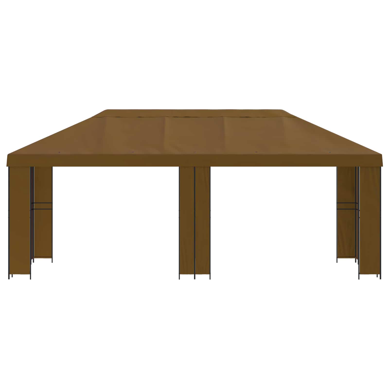 Κήπος Γκαζebo 6 x 3 m Taupe Πολυεστέρας και Χάλυβας 190 - Pakobazaar