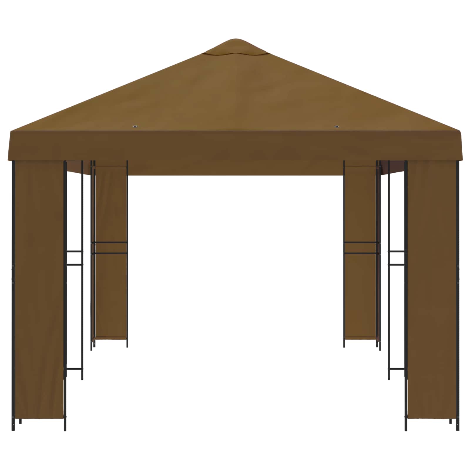 Κήπος Γκαζebo 6 x 3 m Taupe Πολυεστέρας και Χάλυβας 190 - Pakobazaar