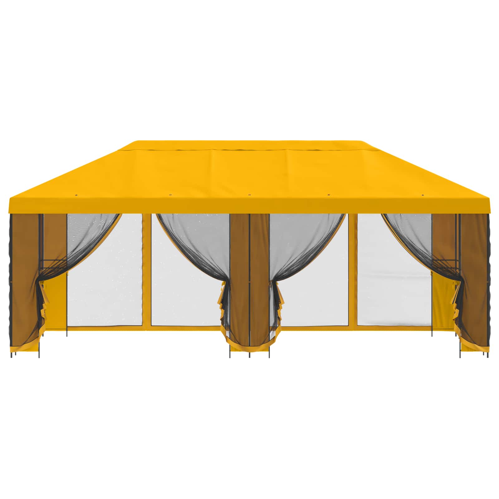 Κιόσκι με Πλαϊνές Τοίχους 6 x 3 m Κίτρινο - Pakobazaar