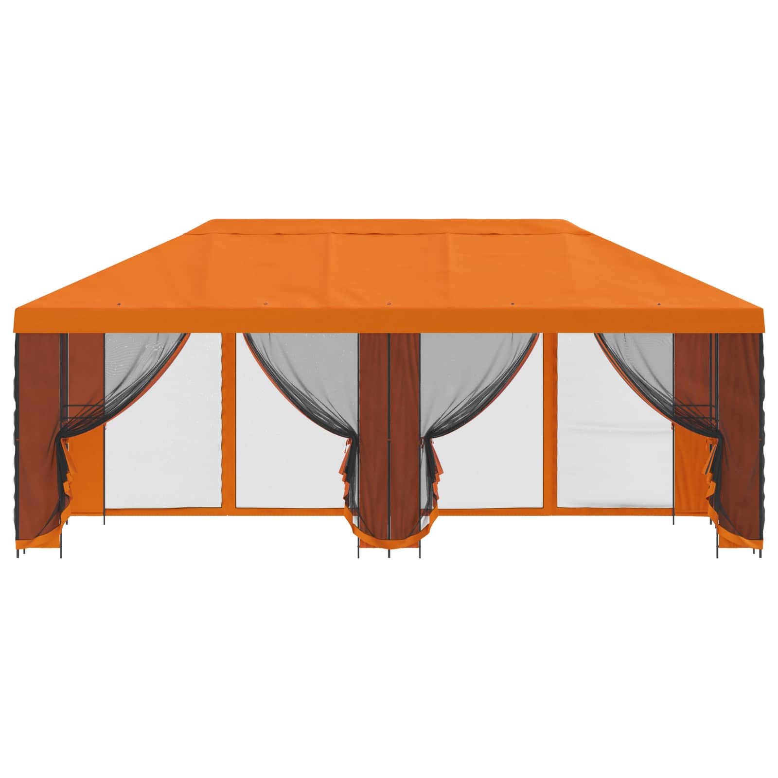Κιόσκι με Πλαϊνές Τοίχους 6 x 3 m Πορτοκαλί - Pakobazaar