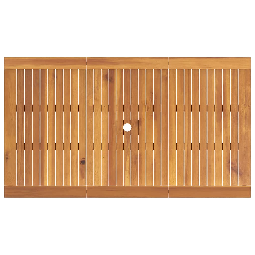 Σέτ φαγητού για κήπο 5 pcs Καφέ Στερεό Ξύλο Ακακίας