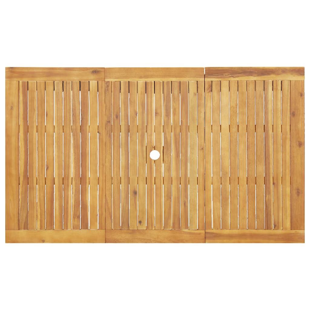 Σέτ φαγητού για κήπο 5 pcs Καφέ Στερεό Ξύλο Ακακίας