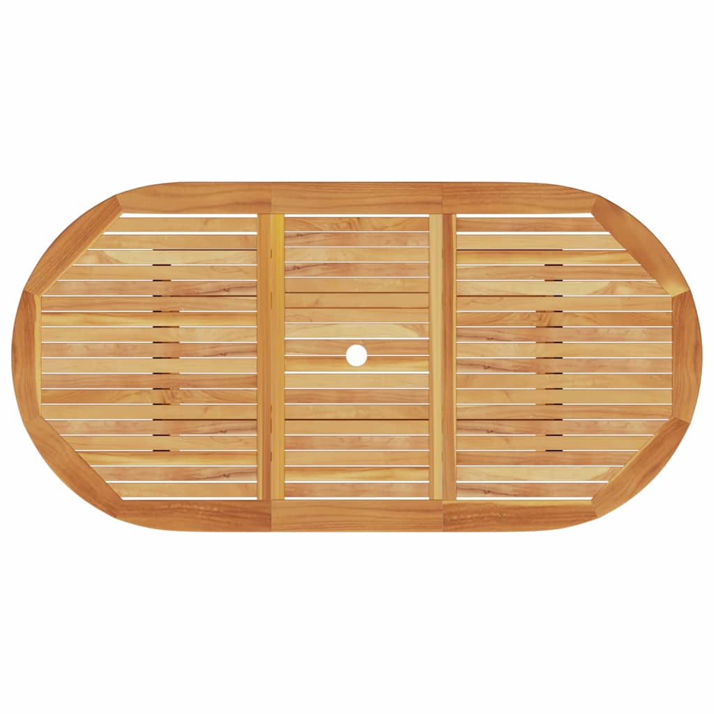 Σέτ φαγητού για κήπο 7 pcs Καφέ Στερεό Ξύλο Ακακίας